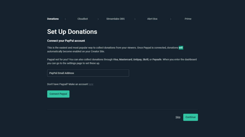 activar donaciones en un stream