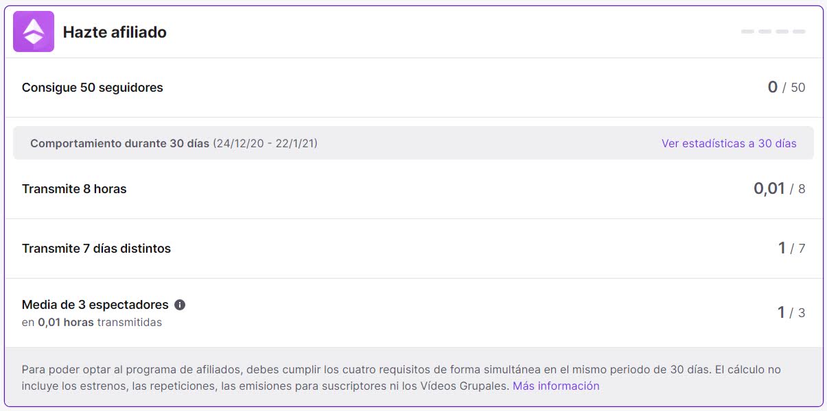 Como Reclamar El Afiliado En Twitch